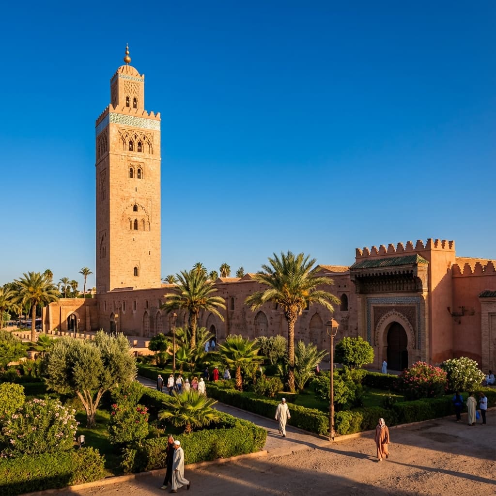 Meet your licensed guide at the base of the Koutoubia Mosque. - Activity in Morocco